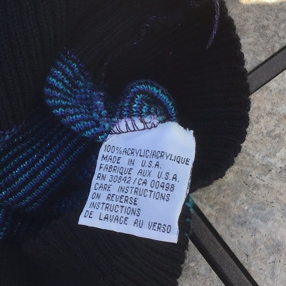 Vintage purple floral sweater - Picture 10 of 10